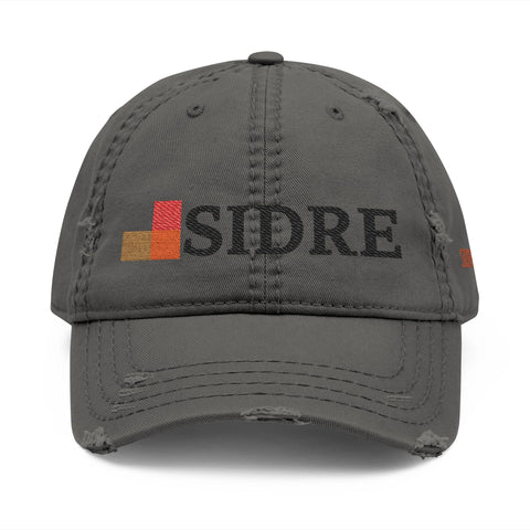 Distressed Embroidered Dad Hat — Sidre Logo Vintage Baseball Cap